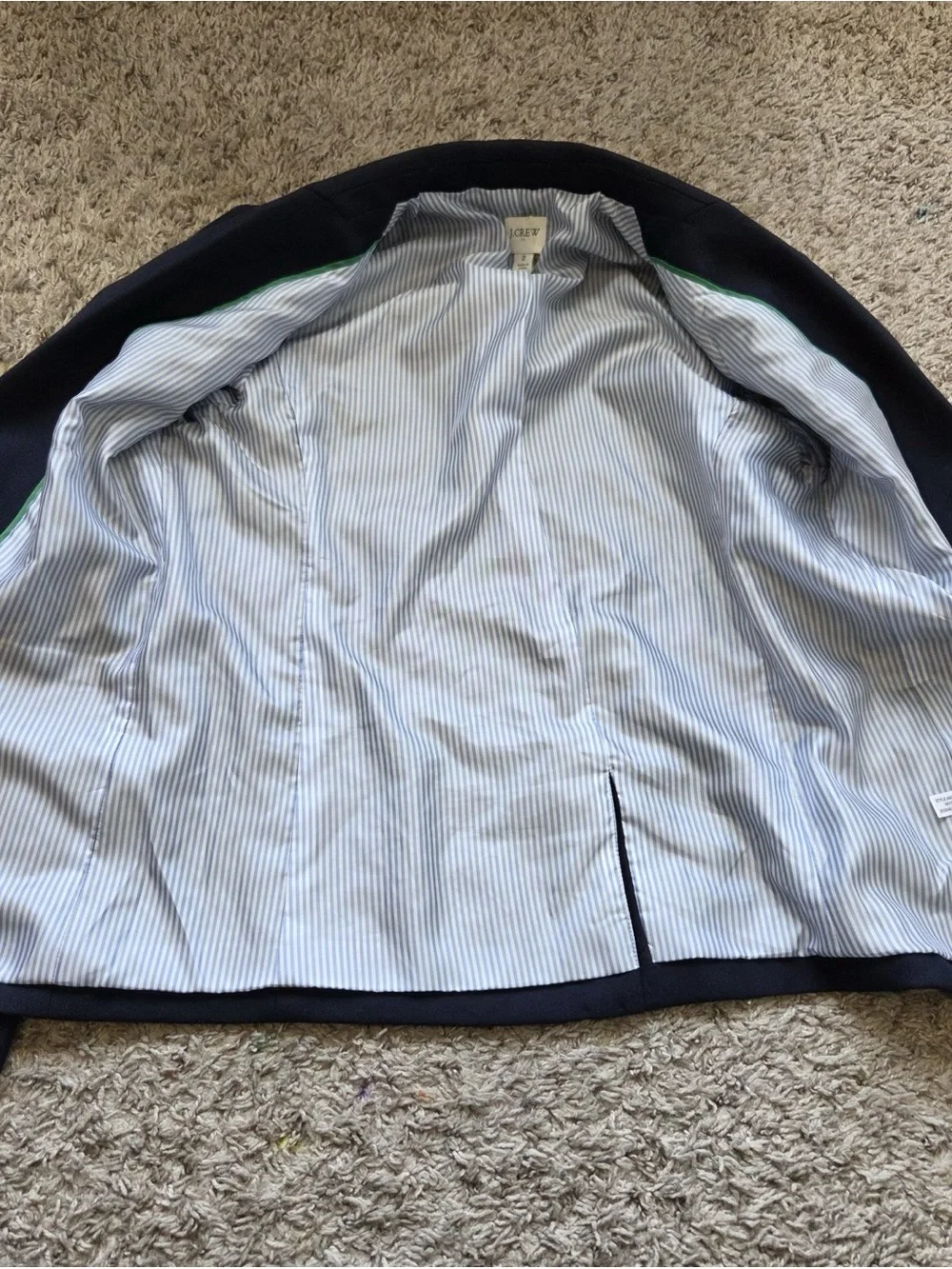 J. Crew Women's Navy Blazer with Gold Buttons 2